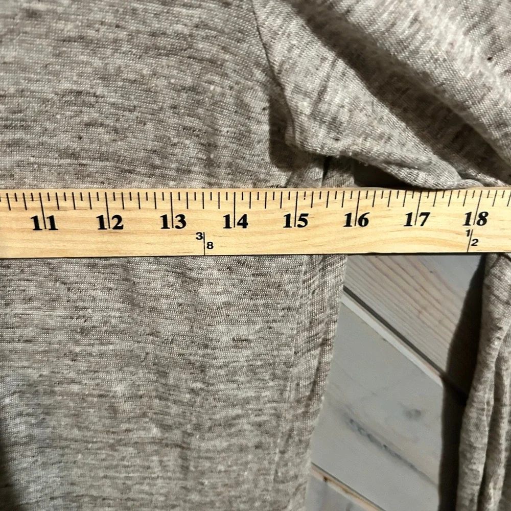 Cynthia Rowley Linen Blend Open Front Hooded‎ Cardigan Sweater Small